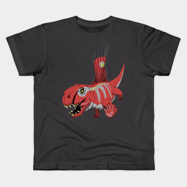 Derpy Dimetrodon Kids T-Shirt by Bushmonkey140